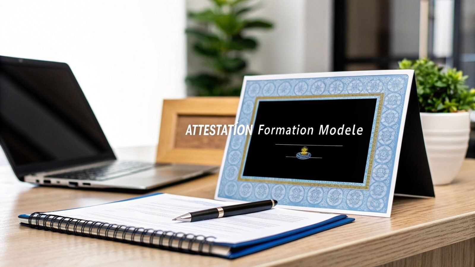 Attestation de formation modèle pratique et personnalisable